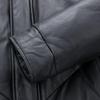 FAPAI Men's Hooded Detachable Sheepskin Leather Down Jacket