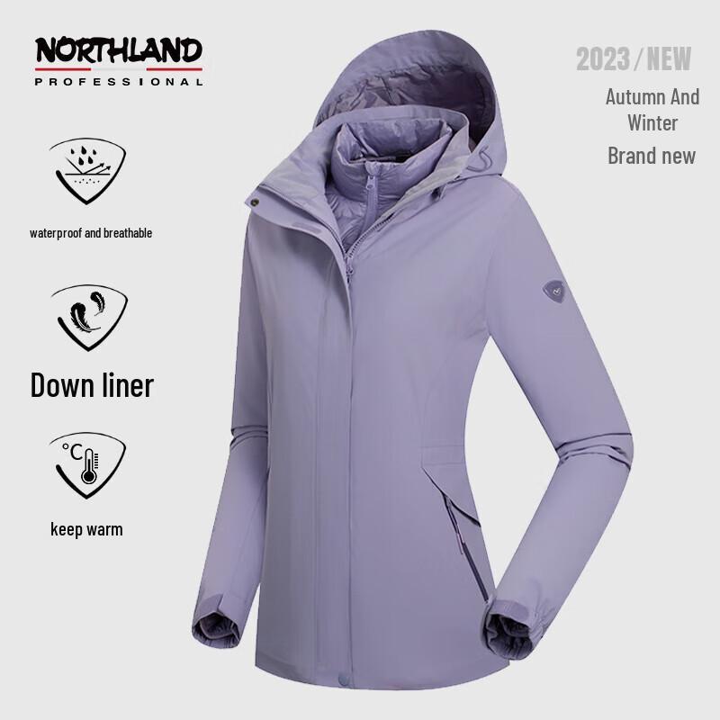 NORTHLAND Women's NWJBH2508D 3-in-1 Down Outdoor Jacket