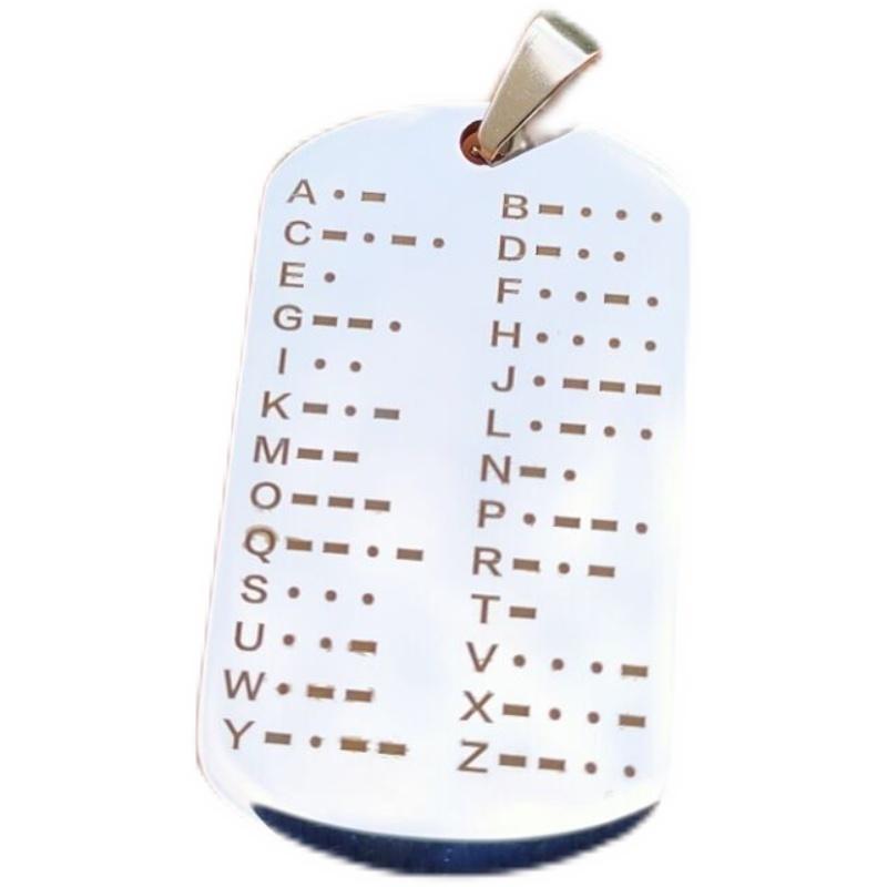 1 шт. Брелок-тренажер для азбуки Морзе, подвеска-жетон, монета для тренировки CW