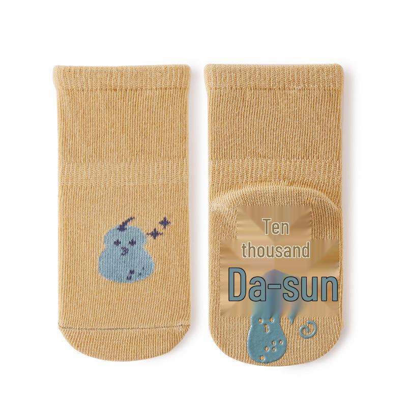 Bawełniane skarpetki antypoślizgowe dla niemowląt i małych dzieci - styl wiosenno-jesienny
