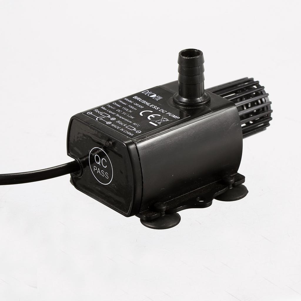 DECDL USB Brushless   with Nozzles Strainer  -quiet    5V   Brushless Water Oil Pump Waterproof Submersible Fountain Pump Aquariu