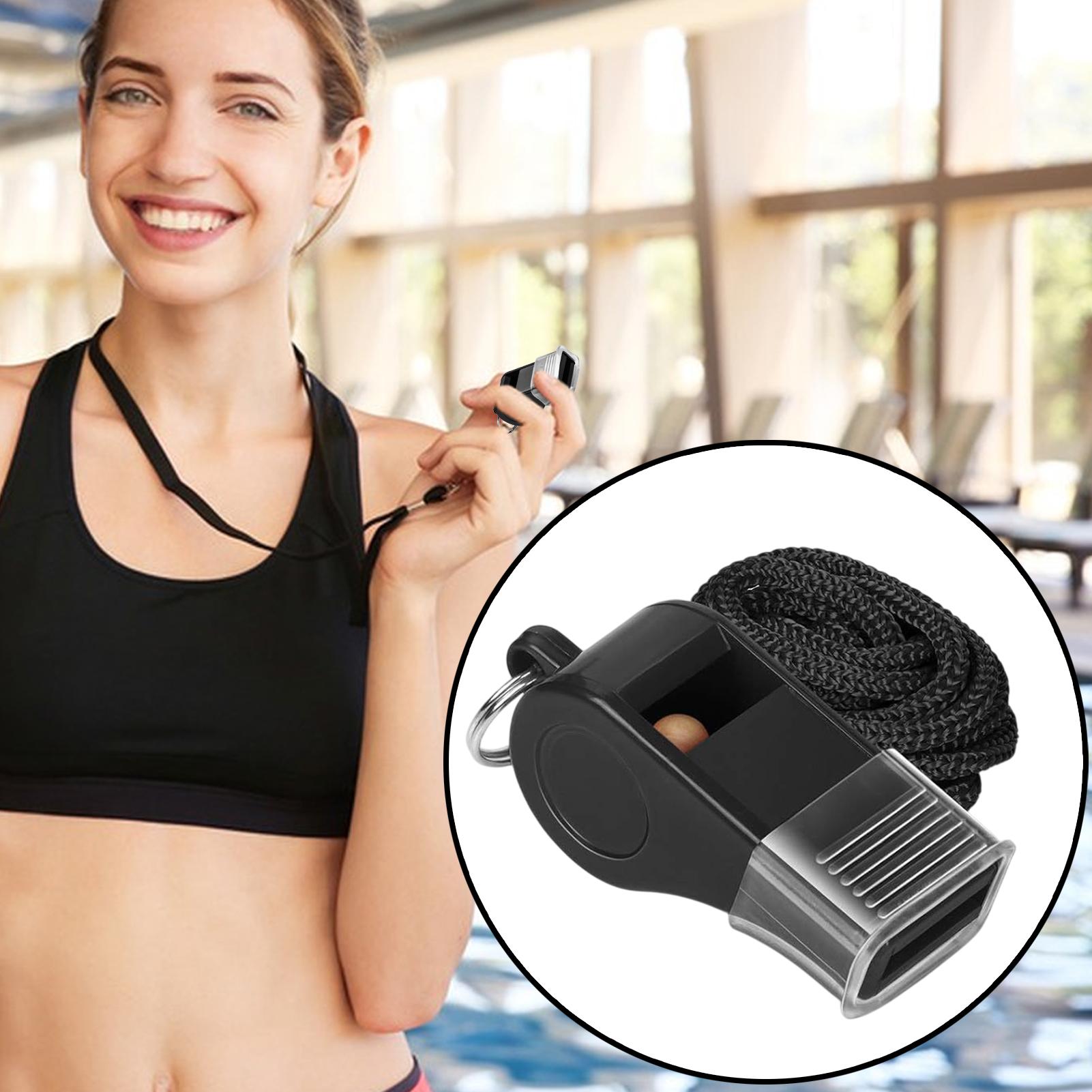 High Quality Black Whistle Referee Game Halter Whistle Outdoor Travel Hiking Whistle Suitable for Basketball Volleyball Referee China Mainland