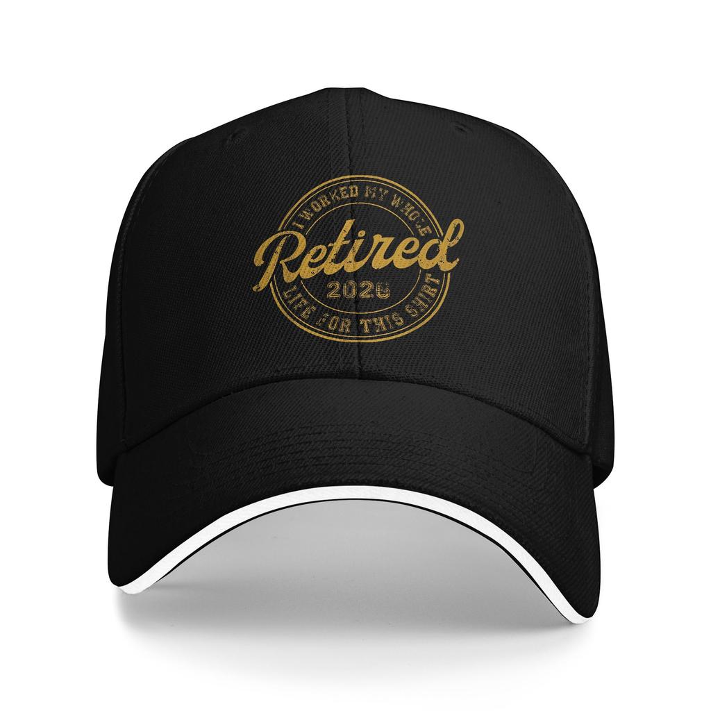 Men Women Funny Retired Worked My Whole Life Hats Stylish Baseball Cap Trucker Hat Golf Headewear Adjustable Fit