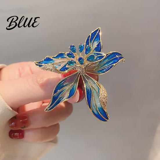 Brooch for Hats Peony Flower Pin Women Enamel Floral Lapel