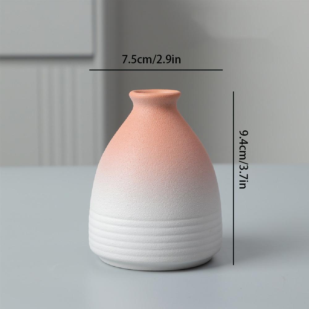 Ceramic Small Flower Vase Home Decoration Crafts Tabletop Ornament Simplicity Japanese-style Decoration