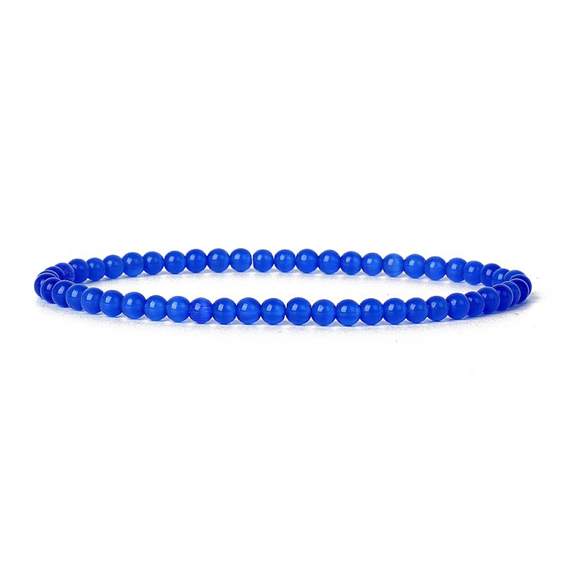 Natural Stone Bracelets Men 4mm 6mm Beads Elastic Bracelet Charm Chakra Healing Reiki Yoga Bracelets For Women Beads Jewelry New