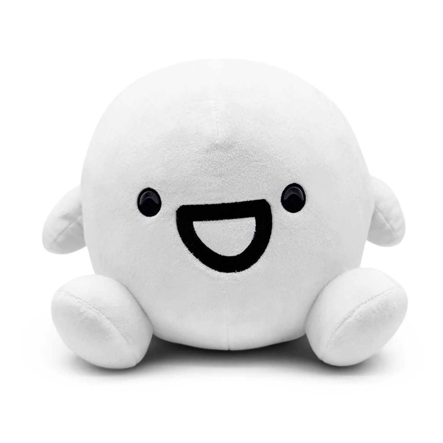 22cm Süße Unikate James Plüschpuppe Weißer Runder Charakter Stofftier Weiches Kawaii Plüschtier Flauschiges Sofakissen Heimdeko Geschenk