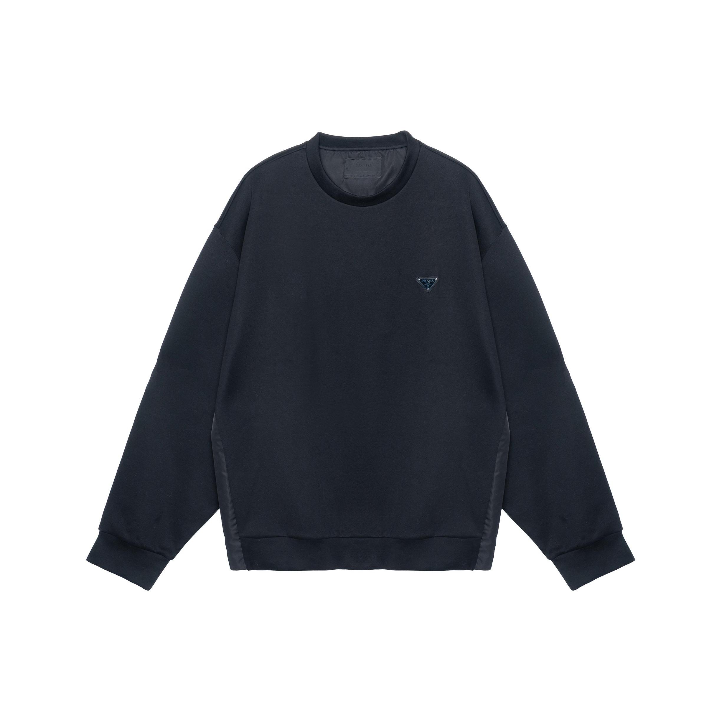 PRADA SS22 Sweatshirt Men`s Black UJL30A-11OQ-F0806-S-222