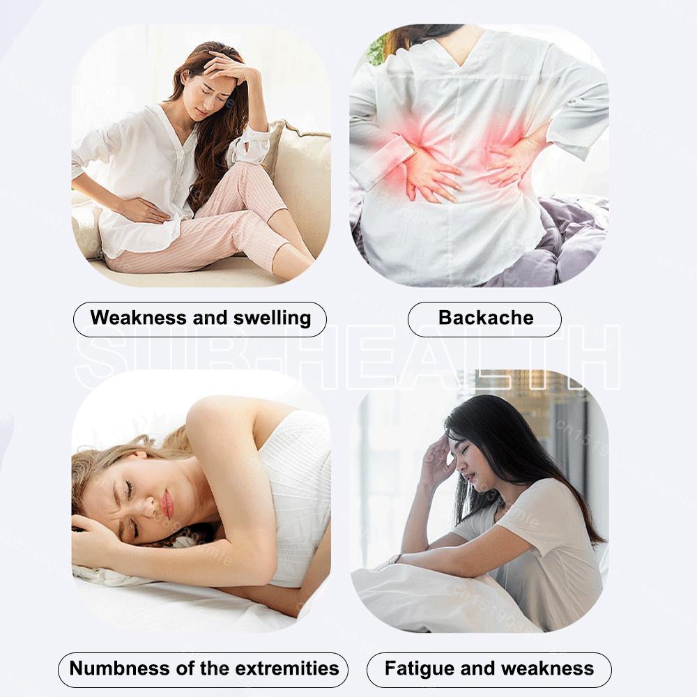 Ems Microcurrent Massager Meridian Brush Massage Tools Heated Vibration Red Light Therapy Body Slim Neck Foot Leg Back Arm Waist