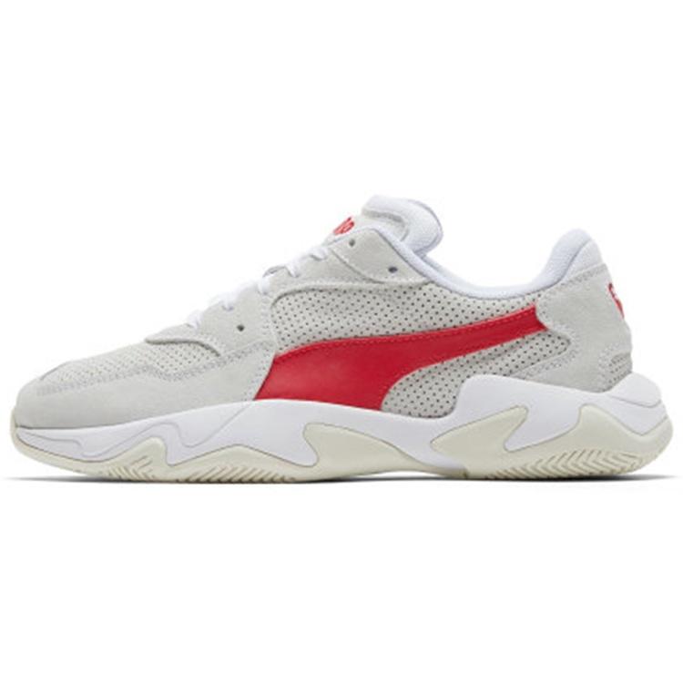 PUMA STORM STREET Trainers White Red Men s 369798-01 EU 45
