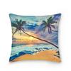 Landscape Pattern Decorative Cushion Cover Polyester Pillow Cover Throw Pillowcase Sofa Chair Bedroom Home Decoration 45X45Cm