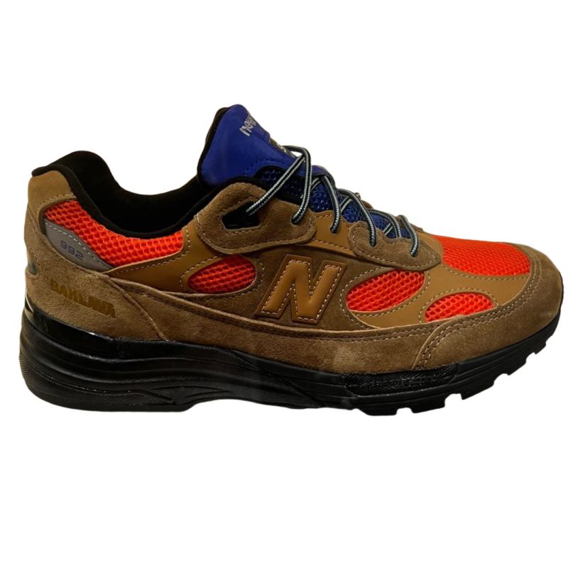 Action Bronson X New Balance 992 Made In USA Tan Orange Blue Unisex Sneakers U992AB1