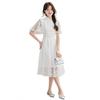 Improved lace white cheongsam women's new thin new Chinese certificate registration daily dress long dress