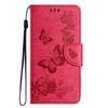 For Motorola Moto G35 5G Case Butterflies Flower Leather Wallet Flip Phone Cover