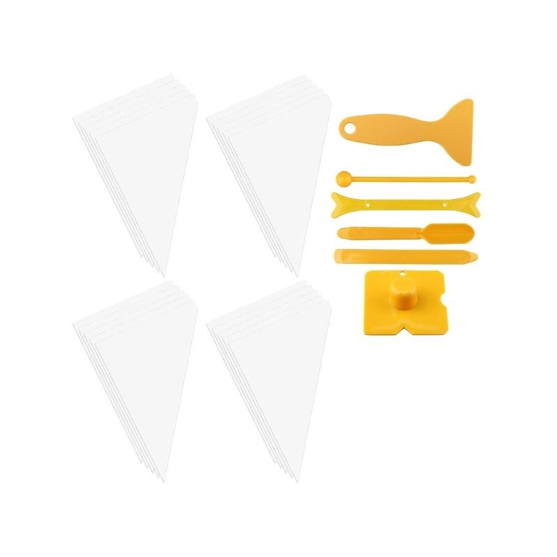 Pack of 26 Reusable Masonry Application Kits Including Tear Resistant Bags & Accessories Plastic for Cements Sealer Job 1