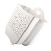 Collapsible Hanging Laundry Basket PP Wall Mounted Collapsible Laundry Hamper for Laundry Dorm Room XL White
