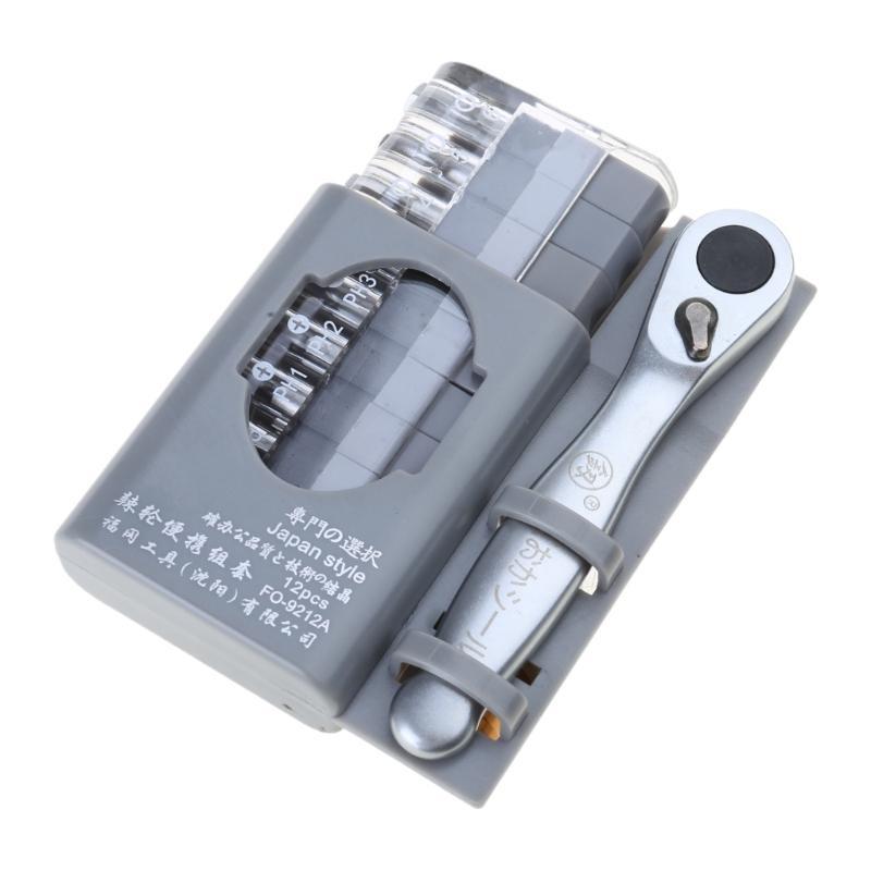 652F Mini Ratchet Wrench Screwdriver Bit Set Multifunctional Special Shaped Slotted Screwdriver Household Hand Tools