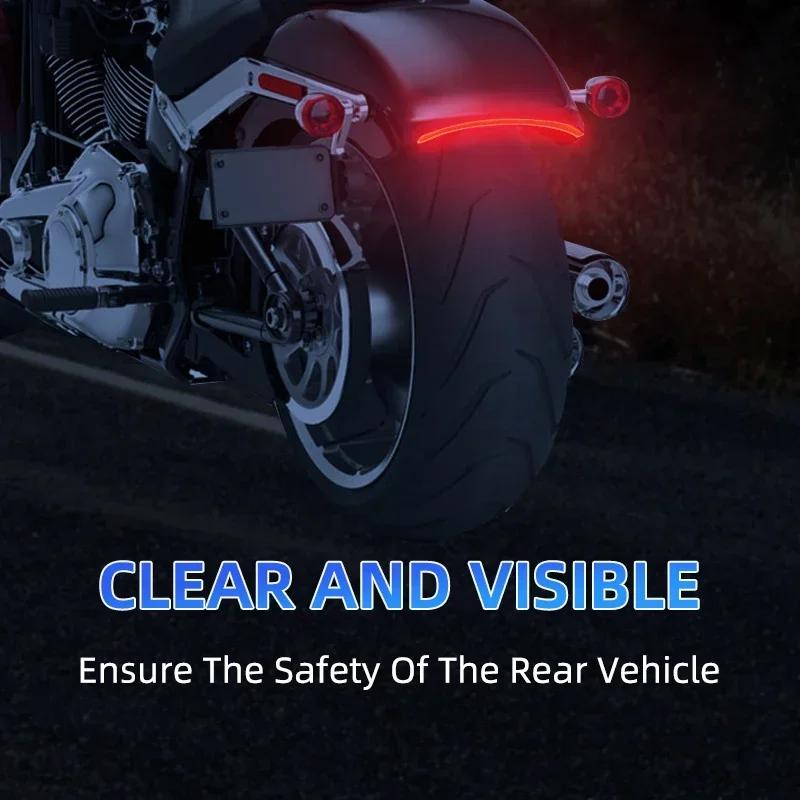 Motorcycle Turn Led Rear Fender Brake Light Tail Lamp Assembly Taillight For Harley Softail Fat Bob FXFBS 114 FXFB 107 2018-Up