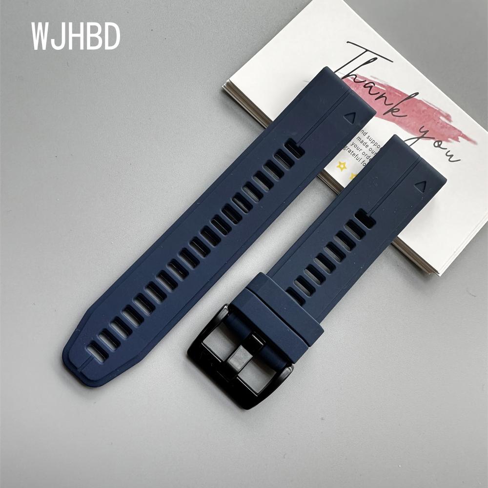 QuickFit 22mm 26mm Strap For Garmin Quatix 8 7 6 5 Sapphire Tactix 8 7 Pro Delta Bravo Silicone Band Fenix 7X 7 6X 6 5X Bracelet