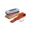 1Set Kitchen Knife Sharpening Stones Set Knife Sharpening Kit 400/1000 3000/8000 Grit Wet Stone Flattening Stone Angle Guide Leather Strop