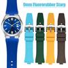 Fluorgummiklockarmband för Citizen NJ0150 NJ0151 0155 klockarmband 9mm Snabbkoppling FKM Sport Vattentät Armband