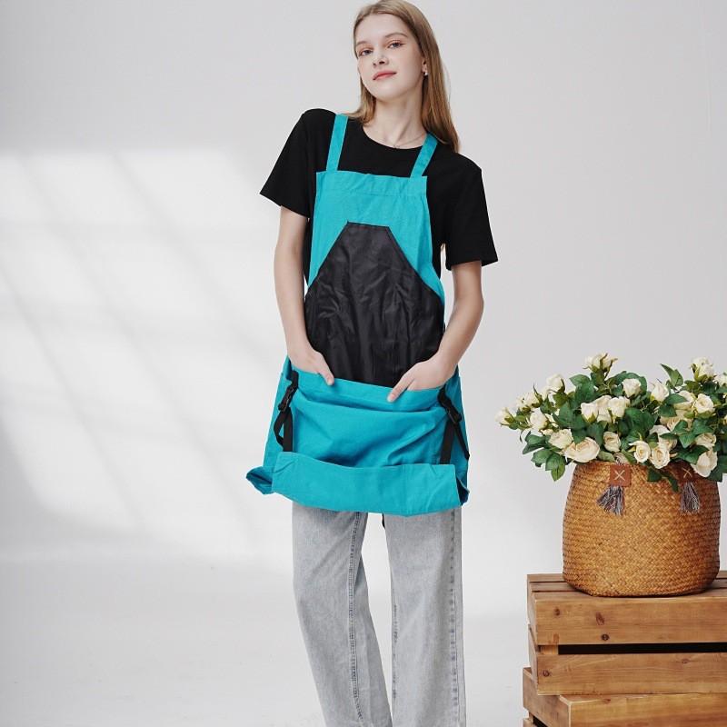 Unisex Waterproof Gardening Apron Outdoor Fruit Vegetable Picking Leaf Weed Cleaning