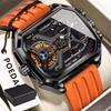 Fashion Sports Men Clock Date Week Luminous LED Quartz Watch Silicone Dual Time Electronic Military Watches