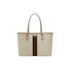 Canvas Tote Bag, Shopping Bag, Handbag, Shoulder Bag Medium Unisex Beige White