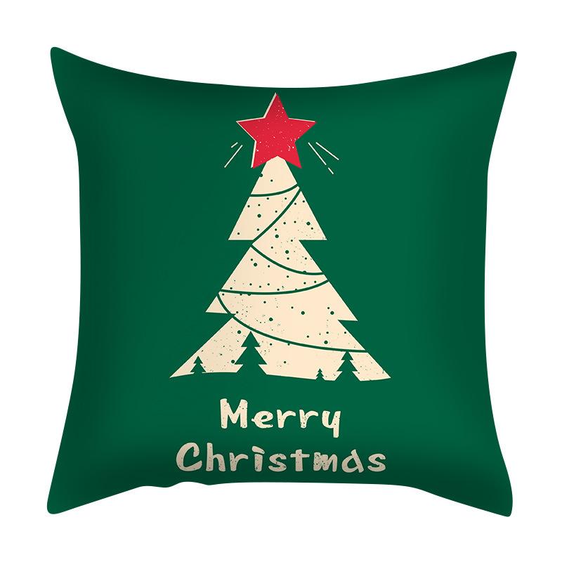 Christmas Green Pillowcases Nordic Cross-border Special for Living Room Bedroom Cushion Pillow
