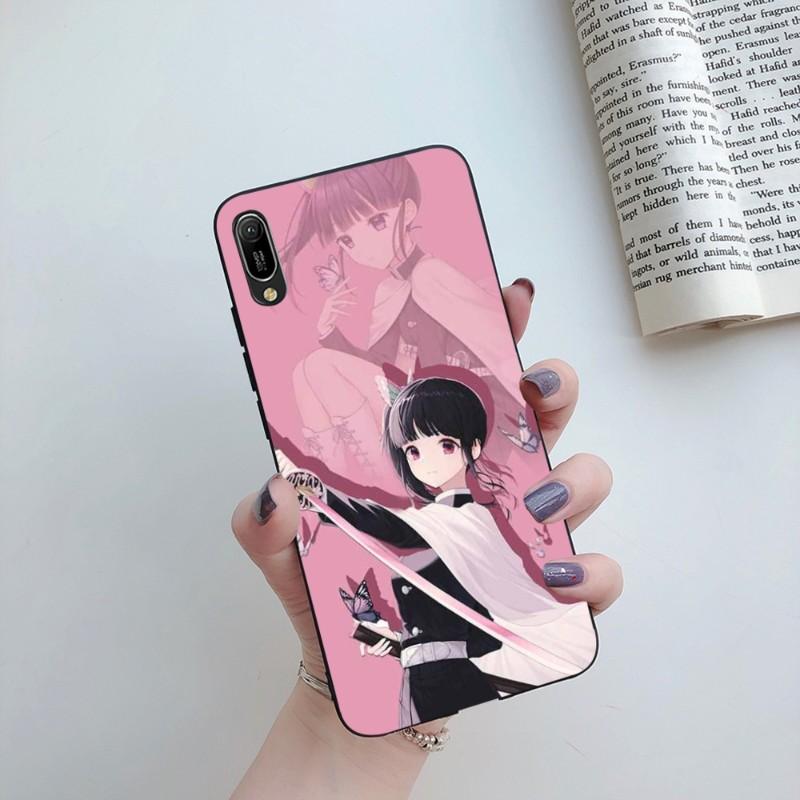 Tsuyuri Kanawo Demon Slaye Phone Case For Huawei Mate 40 30 20 10 Pro Lite Nova 9 8 5T Y7p Y7 Soft Black Phone Cover