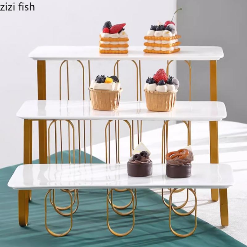 Ceramic Dessert Plate Dim Sum Rack Dessert Table Cake Stand Display Tray Dim Sum Dish Fruit Plate Sushi Plates Refreshments Tray