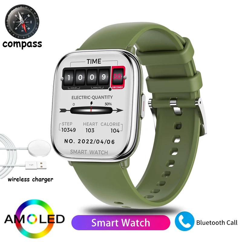 New Smart Watch Full Touch Screen Bluetooth Call AI Voice Heart Rate Waterproof Watches Sports Bracelet Smartwatch Women