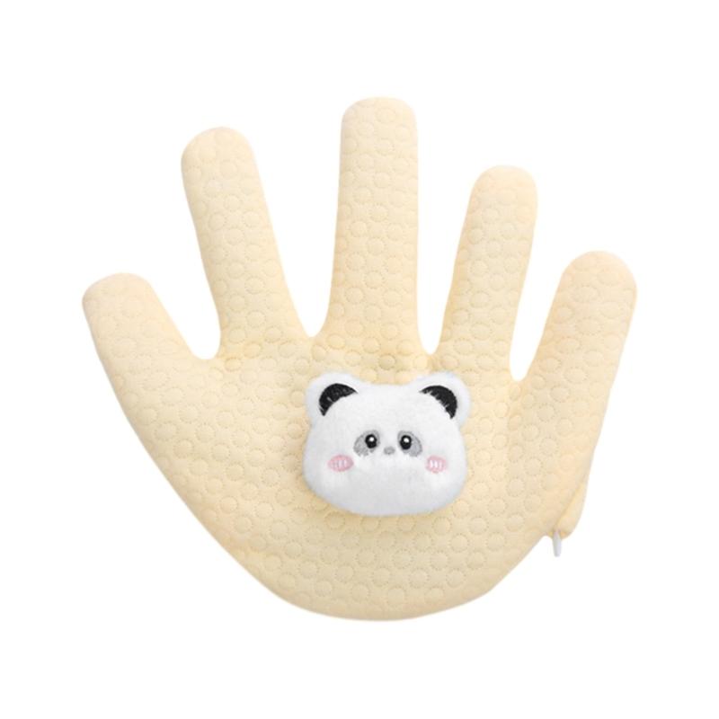 Soothing Pressure Pillow Cartoon Anti-Anxiety Hand Glove for Infant Comfortable Soothes Hand Pillow Anti-scare