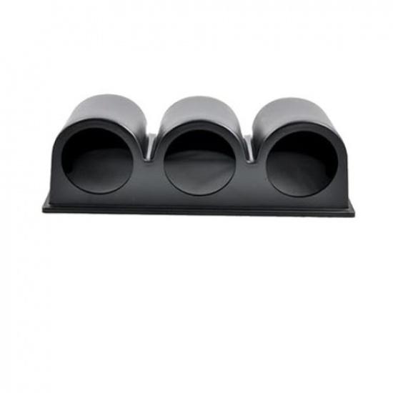 Car 2" 52mm Triple Hole Dash Gauge Pod Holder Black