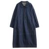 LYRIA Denim Casual Long Sleeve Collar Dress Large Size Women's Leisure Dress  Korean Version