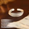 Banyan Tree S925 Silver Korean Multi-Layer Stacking Ring - Trendy Fashion Jewelry for Women