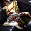 Custom Name Christmas Santa Claus Theme Printed Blanket - Perfect for Couch, Bed, Travel & Outdoor Use | Machine Washable, Cozy & Durable.