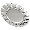 Stainless Steel Round Dinner Plate Dish Food Fruit Snacks Tray Tableware Kitchen Accessory7in