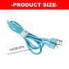 Silicone USB C Charging Cable, USB A to USB C Data Wire Line, 1 Meter Soft Cord for Travel Desk and Bedside Charging