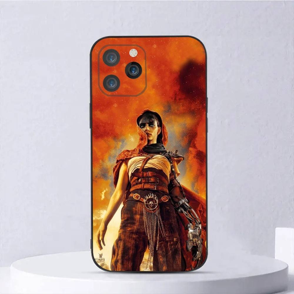 

F-Furiosa A M-mad Max Saga Phone Case For iPhone 16,15,14,13,12,11,Plus,Pro Max,XS,X,E,SE,Mini Soft Silicone Black Cover iPhone15