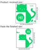 Luminous Switch Stickers Cartoon Hi Cat Wall Stickers Glow In The Dark For Children Room Living Room