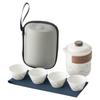 Xunyi Portable Lingxue Travel Tea Set with Ink Landscape Design