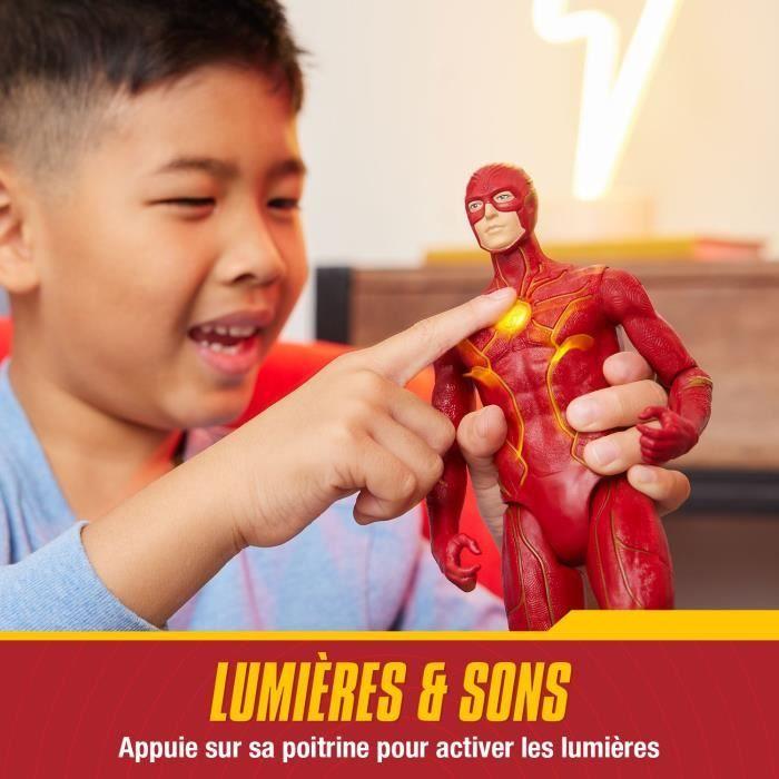 Figurine Interactive The Flash Deluxe - Effets Sonores Et Lumineux - 30cm - SPIN MASTER - Pour Enfant Dès 4 Ans