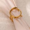 Stainless Steel Hollow Round Line Open Rings For Women Gold Color Wedding Ring Aesthetic Designer Jewelry Accessories Gift Bff