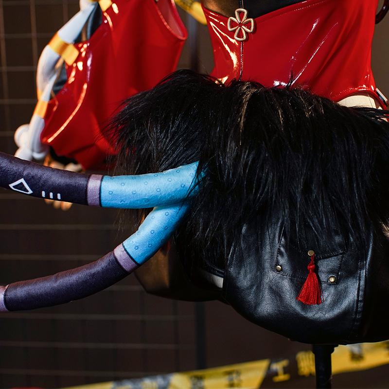 Game Zenless Zone Zero Nekomata Cosplay Costume Women Nekomiya Mana Cat Girl Red Uniform Halloween Full Set