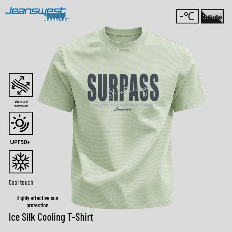 Jeanswest Men's Ice Silk Short Sleeve T-Shirt