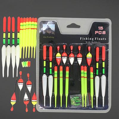 Lote/15 Uds flotadores de señuelos de pesca Bobber Slip Drift tubo indicador accesorios deporte