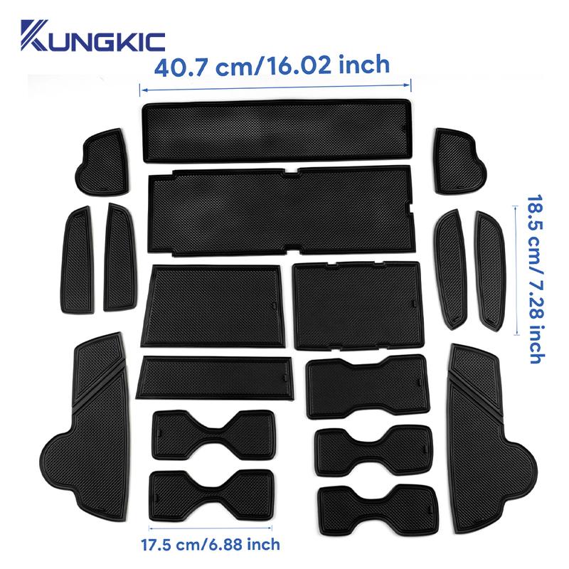 Door Groove Mat For Hyundai Santa Fe 2024 2025 Car Anti-slip Mat Rubber Gate Slot Pads Auto Hyundai Santa Fe Accessories 2024