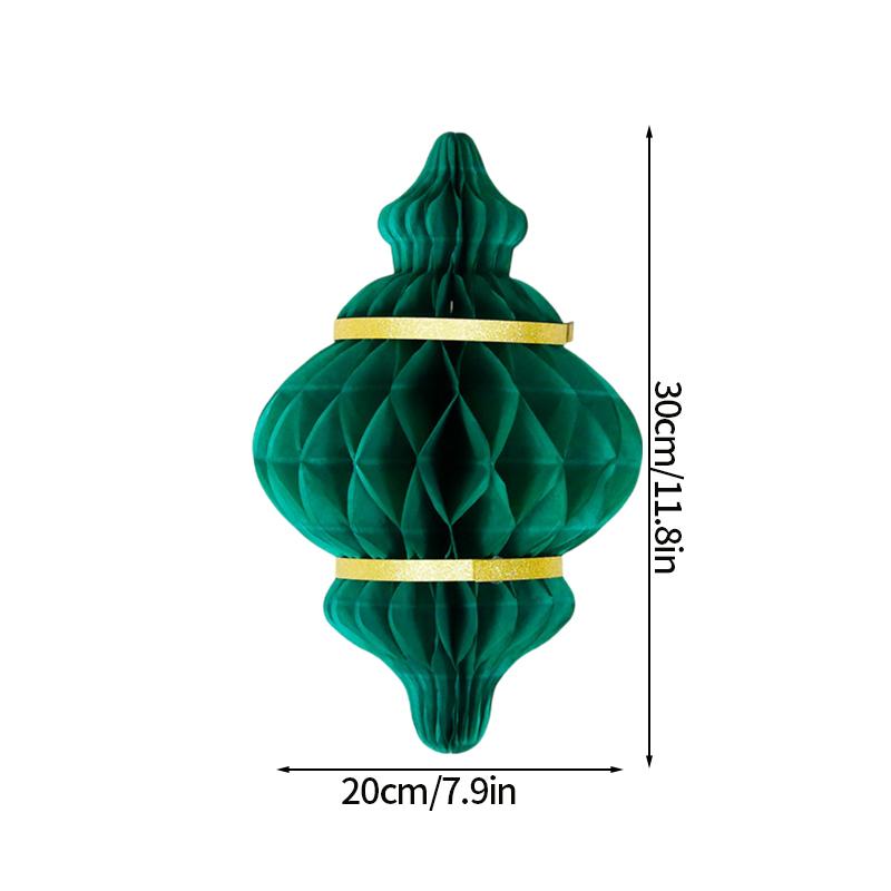 Ramadan 3D Honeycomb Hanging Decoration Eid Mubarak Paper Lantern Party Supplies Islam Muslim Wall Diy Party Decoration