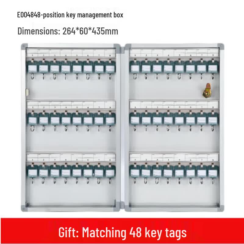 Glosen 48-Position Wall-Mounted Key Cabinet
